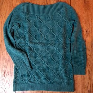 Boatneck Teal LOFT Sweater